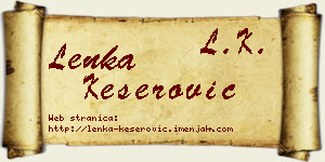 Lenka Keserović vizit kartica